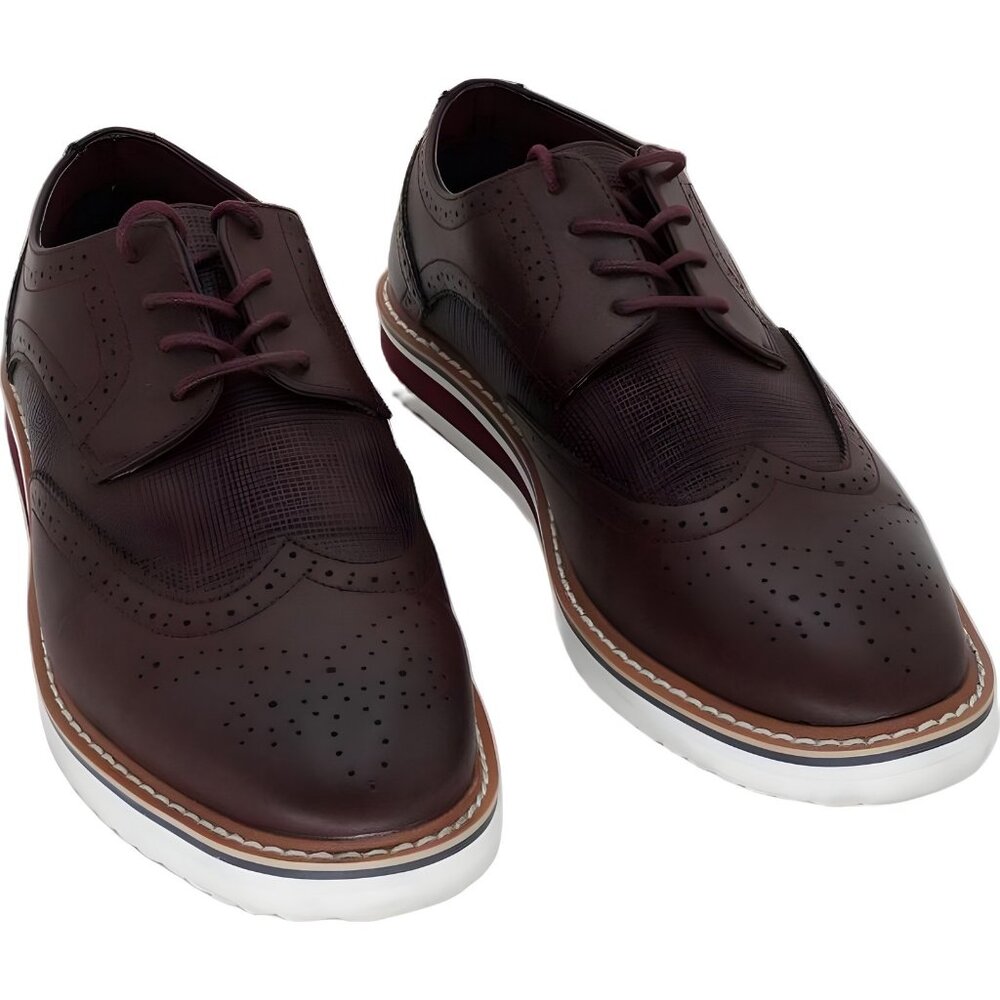 Vance Co Warrick Wingtip Derby Bordeaux Men's Dress 8.5 wide